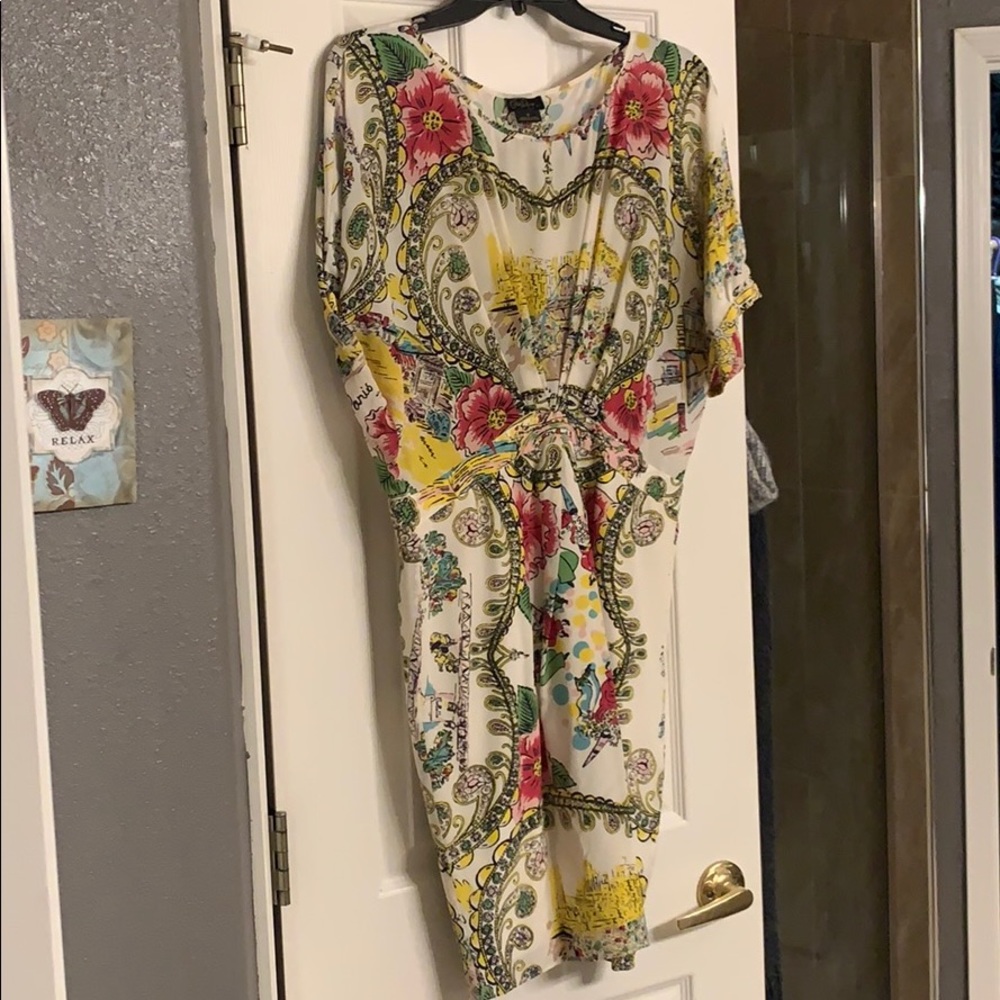 Anthropology silk dress